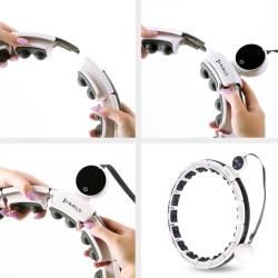 HMS Masážní hula hoop HHM16 se závažím, magnety a počítadlem