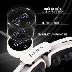 HMS Masážny hula hoop HHM16 so závažím, magnetmi a počítadlom