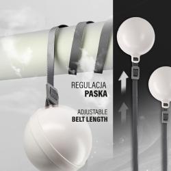 HMS Masážny hula hoop HHM16 so závažím, magnetmi a počítadlom