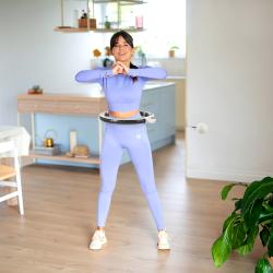 HMS Masážny hula hoop HHM16 so závažím, magnetmi a počítadlom