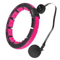 HMS Masážny hula hoop HHM16 so závažím, magnetmi a počítadlom čierna