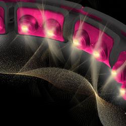 HMS Masážní hula hoop HHM16 se závažím, magnety a počítadlem černá