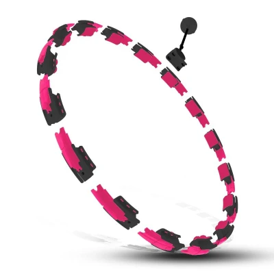 HMS Masážní hula hoop HHM16 se závažím, magnety a počítadlem černá