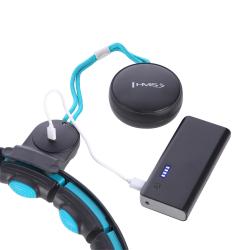 HMS Masážny hula hoop HHM17 so závažím, magnetmi a počítadlom čierna/mätová