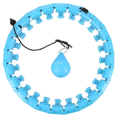 HMS Masážní hula hoop HHW01 se závažím modrá