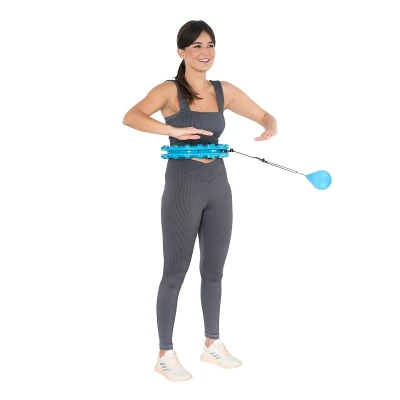 HMS Masážní hula hoop HHW01 se závažím modrá