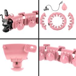 HMS Masážny hula hoop HHW01 so závažím ružová