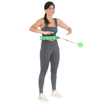 HMS Masážní hula hoop HHW01 se závažím zelená
