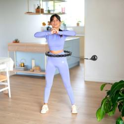 HMS Masážní hula hoop HHW02 se závažím černá