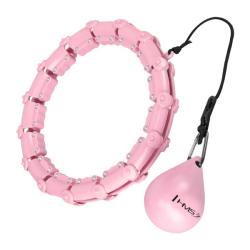 HMS Masážny hula hoop HHW02 so závažím ružová