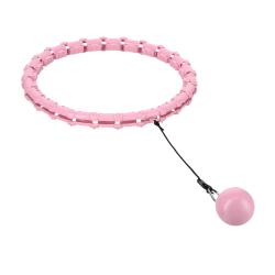 HMS Masážny hula hoop HHW02 so závažím ružová