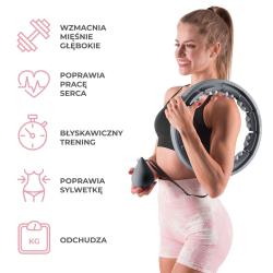 HMS Masážní hula hop HHW06 se závažím a počítadlem černá