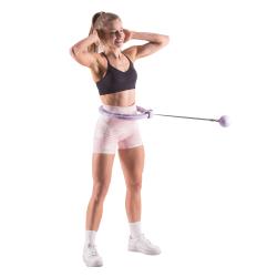 HMS Masážne hula hop HHW09 so závažím a počítadlom fialová