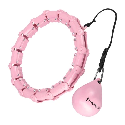 HMS Masážní hula hoop HHW11 PLUS SIZE se závažím růžová HMS Masážní hula hoop HHW11 PLUS SIZE se závažím růžová