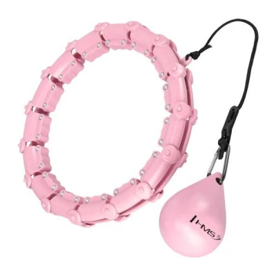 HMS Masážní hula hoop HHW11 PLUS SIZE se závažím růžová (VÝPRODEJ) HMS Masážní hula hoop HHW11 PLUS SIZE se závažím růžová (VÝPRODEJ)