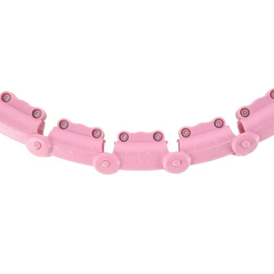 HMS Masážní hula hoop HHW11 PLUS SIZE se závažím růžová (VÝPRODEJ)