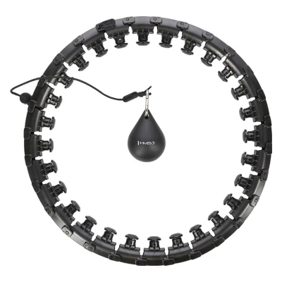 HMS Masážní hula hop HHW12 plus size se závažím černá HMS Masážní hula hop HHW12 plus size se závažím černá