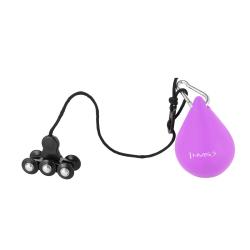 HMS Masážny hula hop HHW12 plus size so závažím fialová