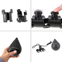 HMS Masážní hula hop HHW12 plus size se závažím černá