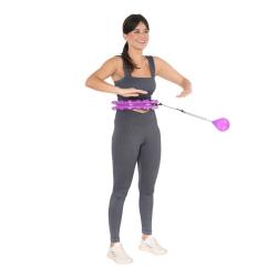 HMS Masážní hula hop HHW12 plus size se závažím fialová