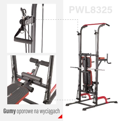 HMS Multifunkční bradla s lavicí PWL8325 + sleva 500,- na příslušenství