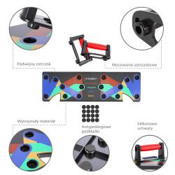 HMS Multifunkčná doska pre tréning kľukov PU10 červená