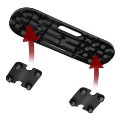 HMS Multifunkčná tréningová doska na kľuky a brucho s expandérmi DBP02 3v1