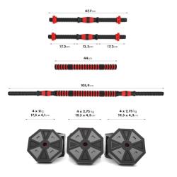 HMS Nakládací činky SGC30, 30 kg