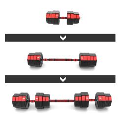HMS Nakladacie činky SGC40, 40 kg