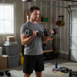 HMS Nastaviteľné činky HL02 2 x 5 kg