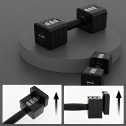 HMS Nastaviteľné činky HL02 2 x 5 kg