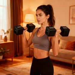 HMS Nastaviteľné činky HL02 2 x 5 kg