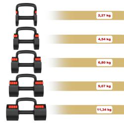 HMS Nastaviteľné činky HL05 3v1