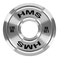 HMS Ocelový olympijský kotouč TOS12 1,25 kg HMS Ocelový olympijský kotouč TOS12 1,25 kg