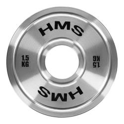 HMS Ocelový olympijský kotouč TOS15 1,5 kg HMS Ocelový olympijský kotouč TOS15 1,5 kg
