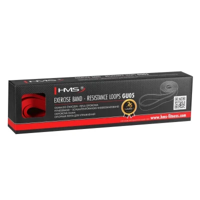 HMS GU05 GUMA FITNESS (2080 x 13 x 4.5 MM) červená