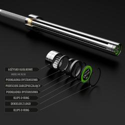 HMS Olympijská obouruční osa GOP220 Pro 220 cm x 50 mm