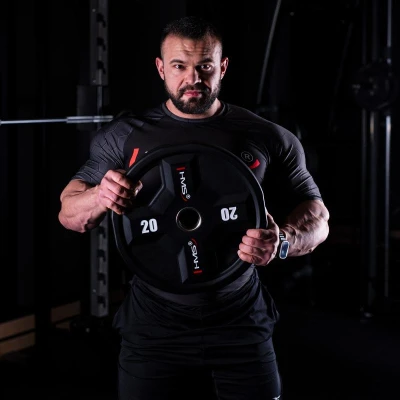 HMS TPC20 20 kg olympijský polyuretanový kotouč