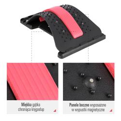 SKY Podložka na naťahovanie a masáž chrbta HMS PRP02 červená