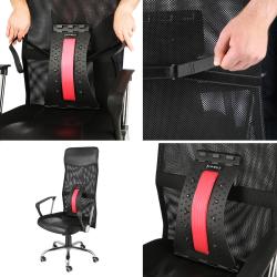 SKY Podložka na naťahovanie a masáž chrbta HMS PRP02 červená