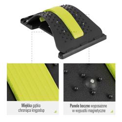 HMS Podložka k protahnování a masáži zad PRP02 zelená