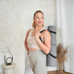 HMS Podložka na jógu YM10 šedá