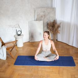 HMS Podložka na jogu YM10 tmavomodrá