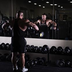 HMS Pogumovaná jednoruční činka HG Pro 1 kg