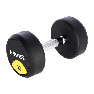 HMS HG Pro 12 kg pogumovaná jednoruční činka