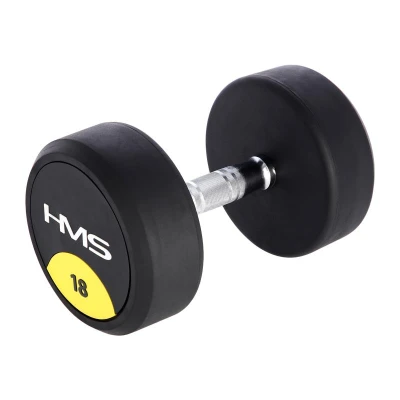 HMS HG Pro 18 kg pogumovaná jednoruční činka