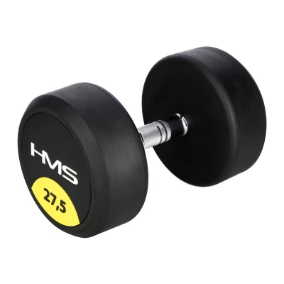 HMS HG Pro 27,5 kg pogumovaná jednoruční činka