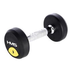 HMS Pogumovaná jednoruční činka HG Pro 3 kg