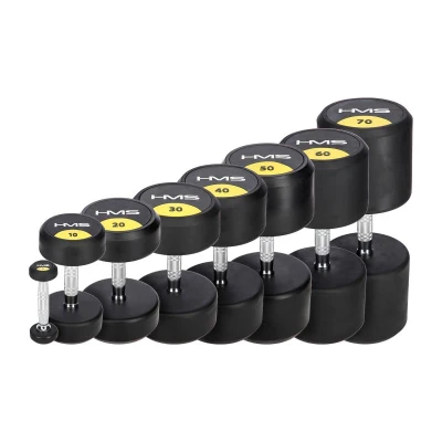 HMS Pogumovaná jednoruční činka HG Pro 3 kg HMS Pogumovaná jednoruční činka HG Pro 3 kg