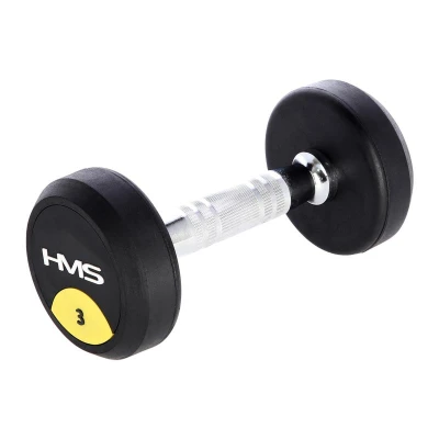 HMS Pogumovaná jednoruční činka HG Pro 3 kg